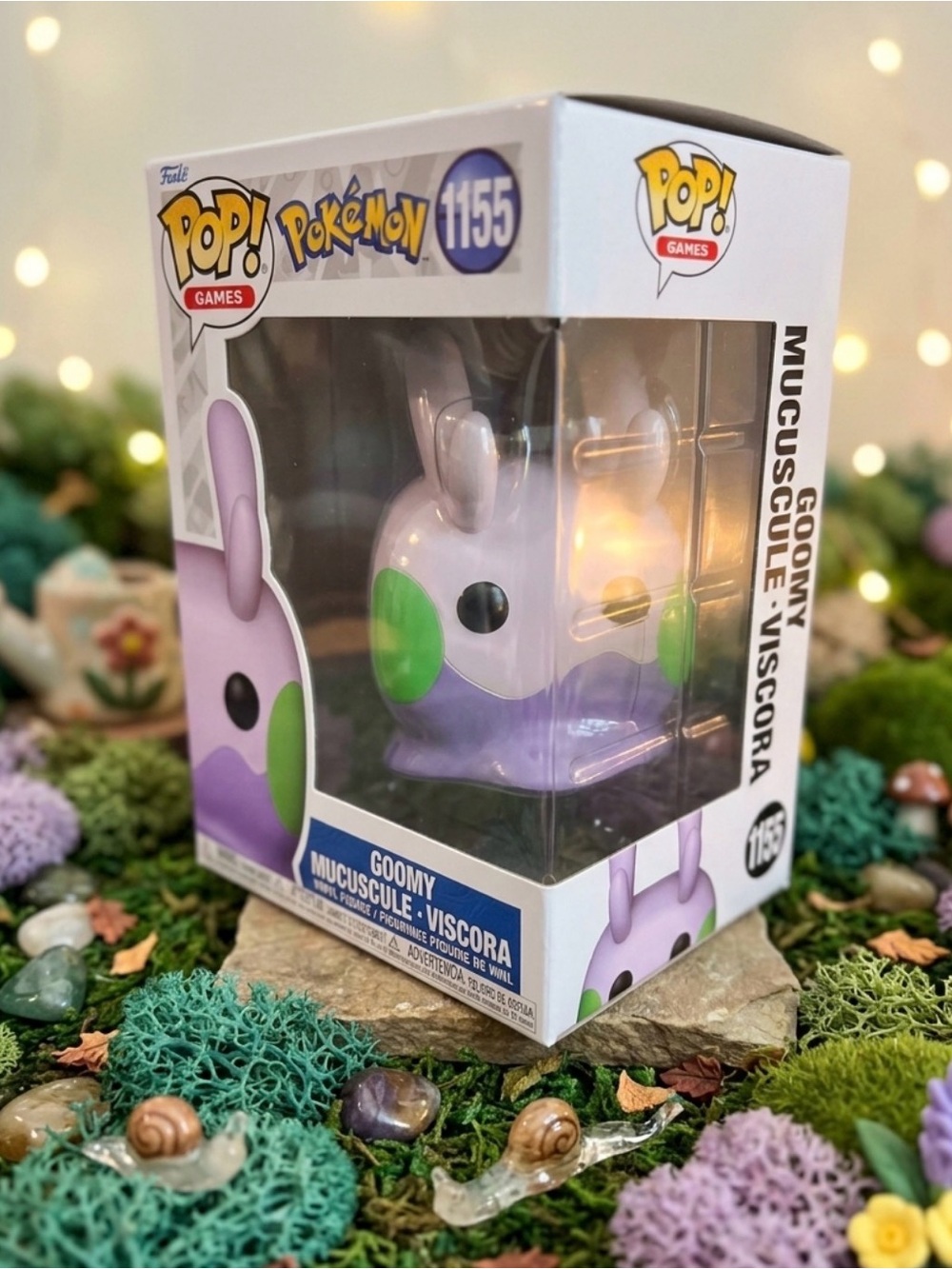 🐌 Funko Pop! 🐌 Goomy Pokémon Vinyl Figure - Purple & Green